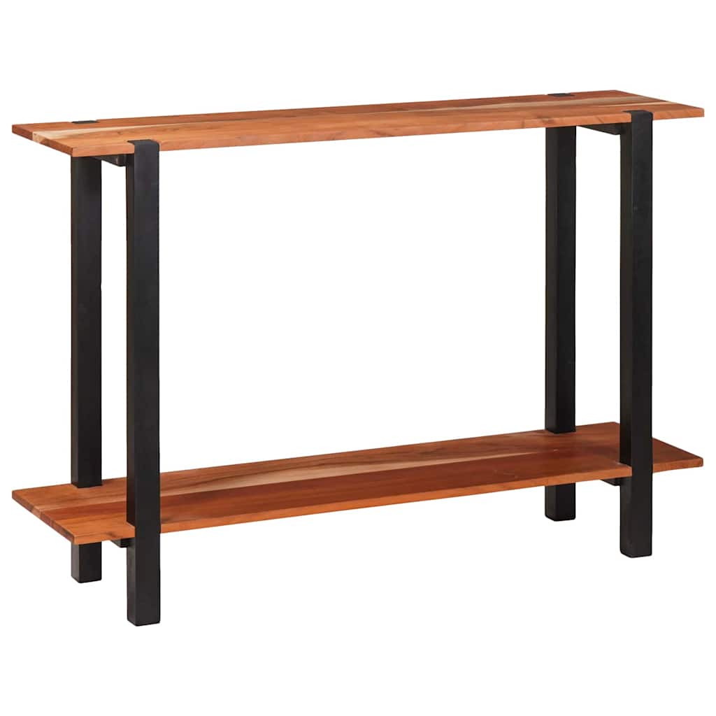 vidaXL Konsolentisch mit Regal Braun und Schwarz 110 x 30 x 75 cm