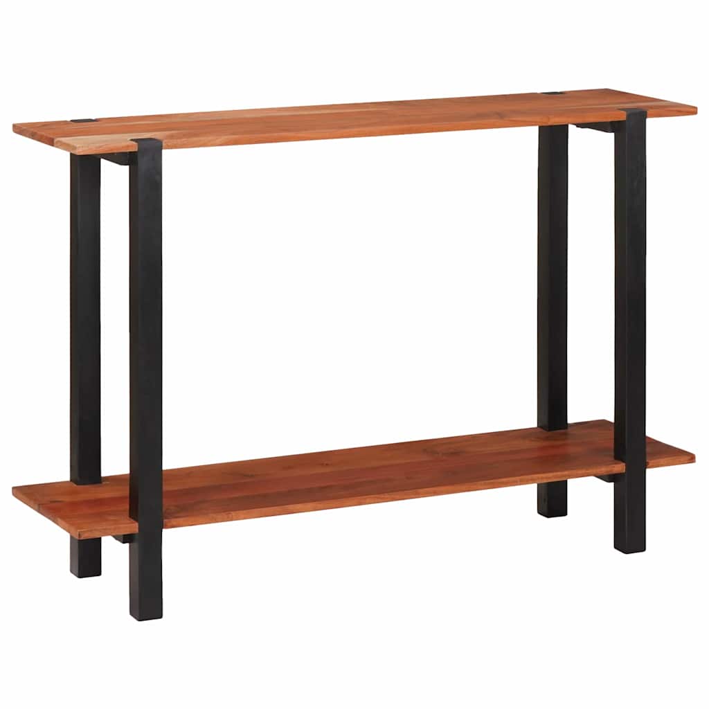 vidaXL Konsolentisch mit Regal Braun und Schwarz 110 x 30 x 75 cm