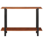 vidaXL Konsolentisch mit Regal Braun und Schwarz 110 x 30 x 75 cm