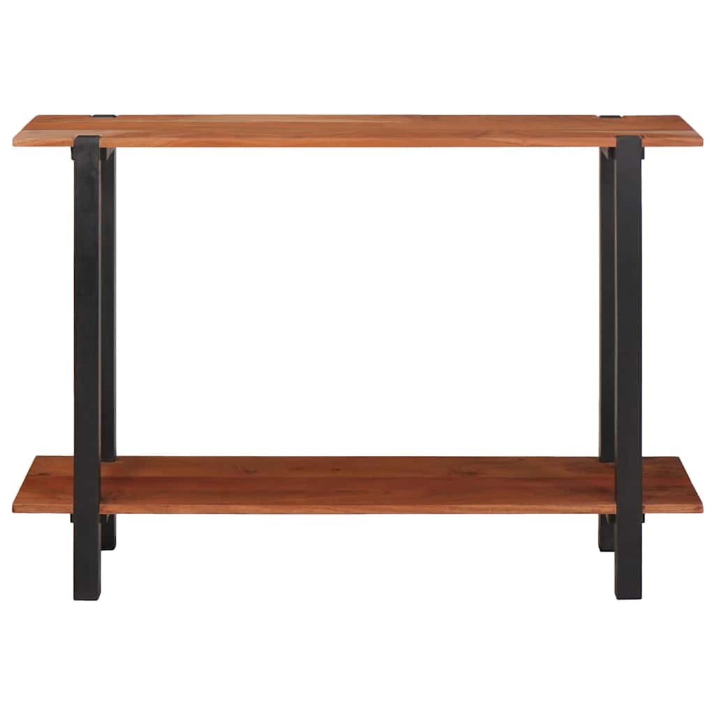 vidaXL Konsolentisch mit Regal Braun und Schwarz 110 x 30 x 75 cm
