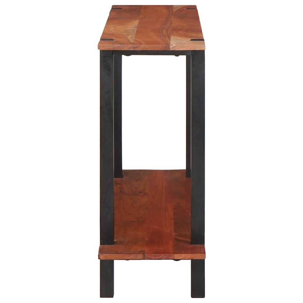 vidaXL Konsolentisch mit Regal Braun und Schwarz 110 x 30 x 75 cm
