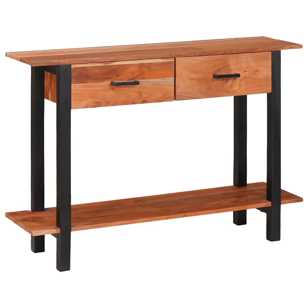 vidaXL Konsolentisch mit Schubladen Braun und Schwarz 110 x 30 x 75 cm