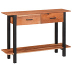 vidaXL Konsolentisch mit Schubladen Braun und Schwarz 110 x 30 x 75 cm