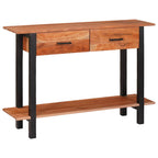 vidaXL Konsolentisch mit Schubladen Braun und Schwarz 110 x 30 x 75 cm