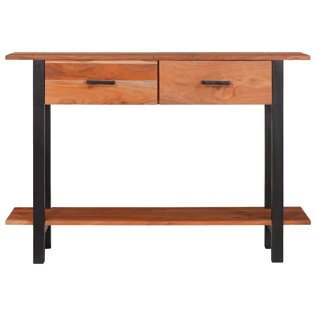 vidaXL Konsolentisch mit Schubladen Braun und Schwarz 110 x 30 x 75 cm