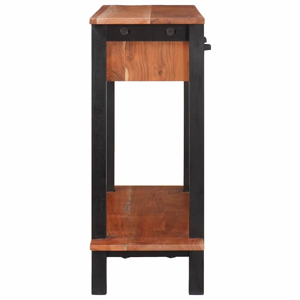 vidaXL Konsolentisch mit Schubladen Braun und Schwarz 110 x 30 x 75 cm