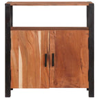 vidaXL Sideboard Braun 70 x 30 x 75 cm Massivholz Akazie