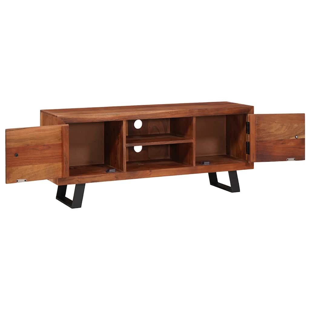 vidaXL TV-Schränk Honigbraun 112 x 30 x 48 cm Massivholz Akazie