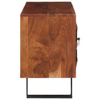 vidaXL TV-Schränk Honigbraun 112 x 30 x 48 cm Massivholz Akazie