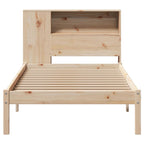 vidaXL Bücherregalbett ohne Matratze 75x190 cm Massivholz Kiefer