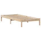 vidaXL Bücherregalbett ohne Matratze 75x190 cm Massivholz Kiefer