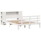 vidaXL Regalbett ohne Matratze Weiß 160x200cm Massivholz Kiefer