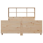 vidaXL Massivholzbett mit Regal ohne Matratze 150x200 cm Massivholz