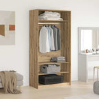 vidaXL Kleiderschrank Artisan-Eiche 100x50x200 cm Holzwerkstoff