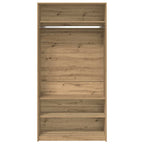 vidaXL Kleiderschrank Artisan-Eiche 100x50x200 cm Holzwerkstoff