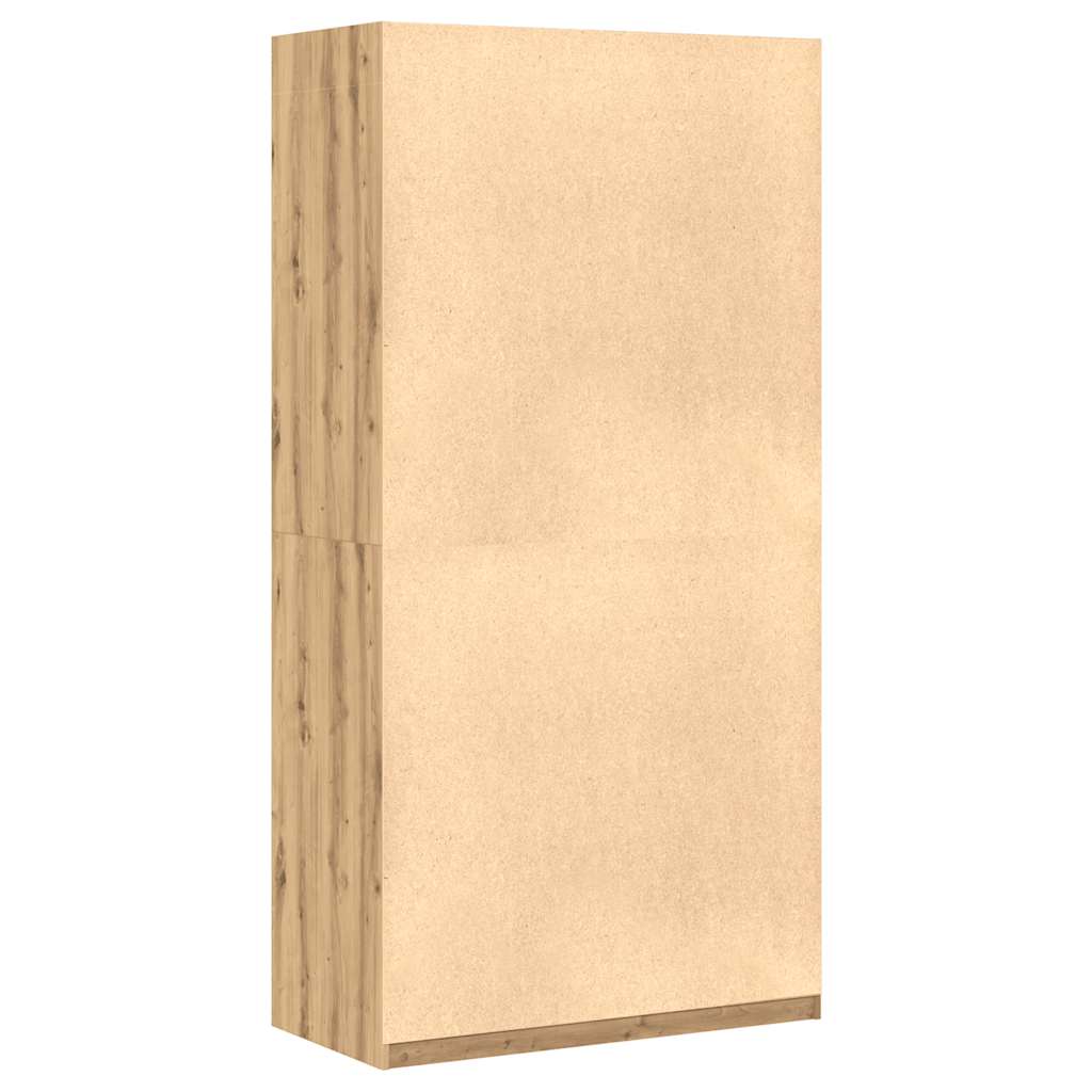 vidaXL Kleiderschrank Artisan-Eiche 100x50x200 cm Holzwerkstoff