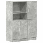 vidaXL 2-tlg. Küchenschrank-Set Betongrau Holzwerkstoff