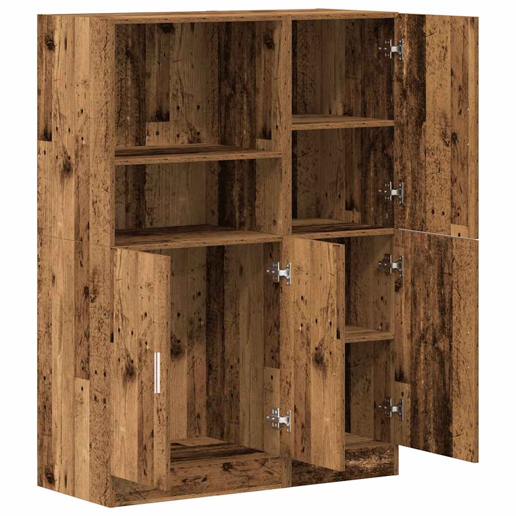 vidaXL 2-tlg. Küchenschrank-Set Altholz-Optik Holzwerkstoff