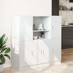 vidaXL 3-tlg. Küchenschrank-Set Weiß Holzwerkstoff