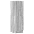 vidaXL 3-tlg. Küchenschrank-Set Grau Sonoma Holzwerkstoff