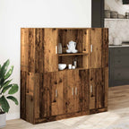vidaXL 3-tlg. Küchenschrank-Set Altholz-Optik Holzwerkstoff