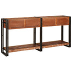 vidaXL Konsolen-Tische mit Regal 2 pcs Mehrfarbig 161 x 33 x 75 cm