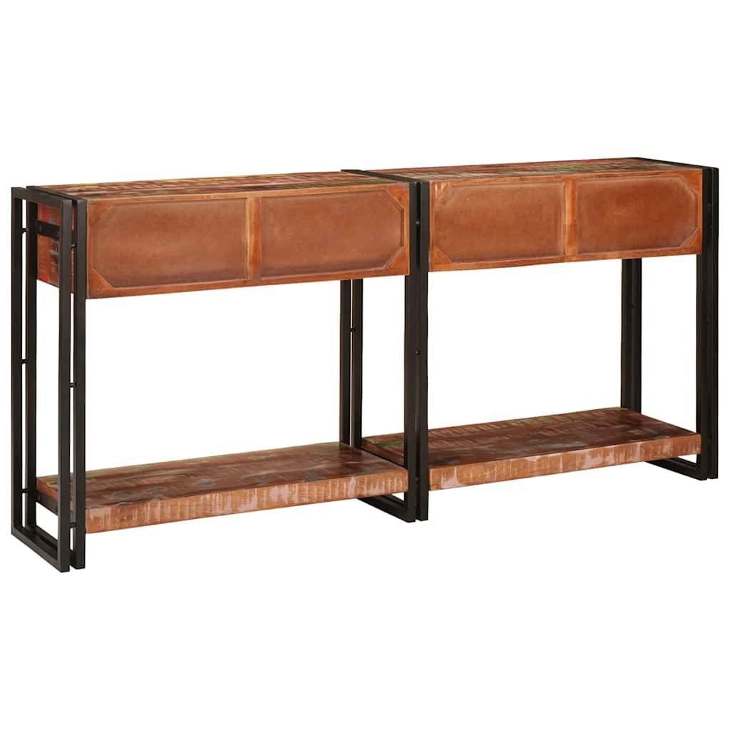 vidaXL Konsolen-Tische mit Regal 2 pcs Mehrfarbig 161 x 33 x 75 cm