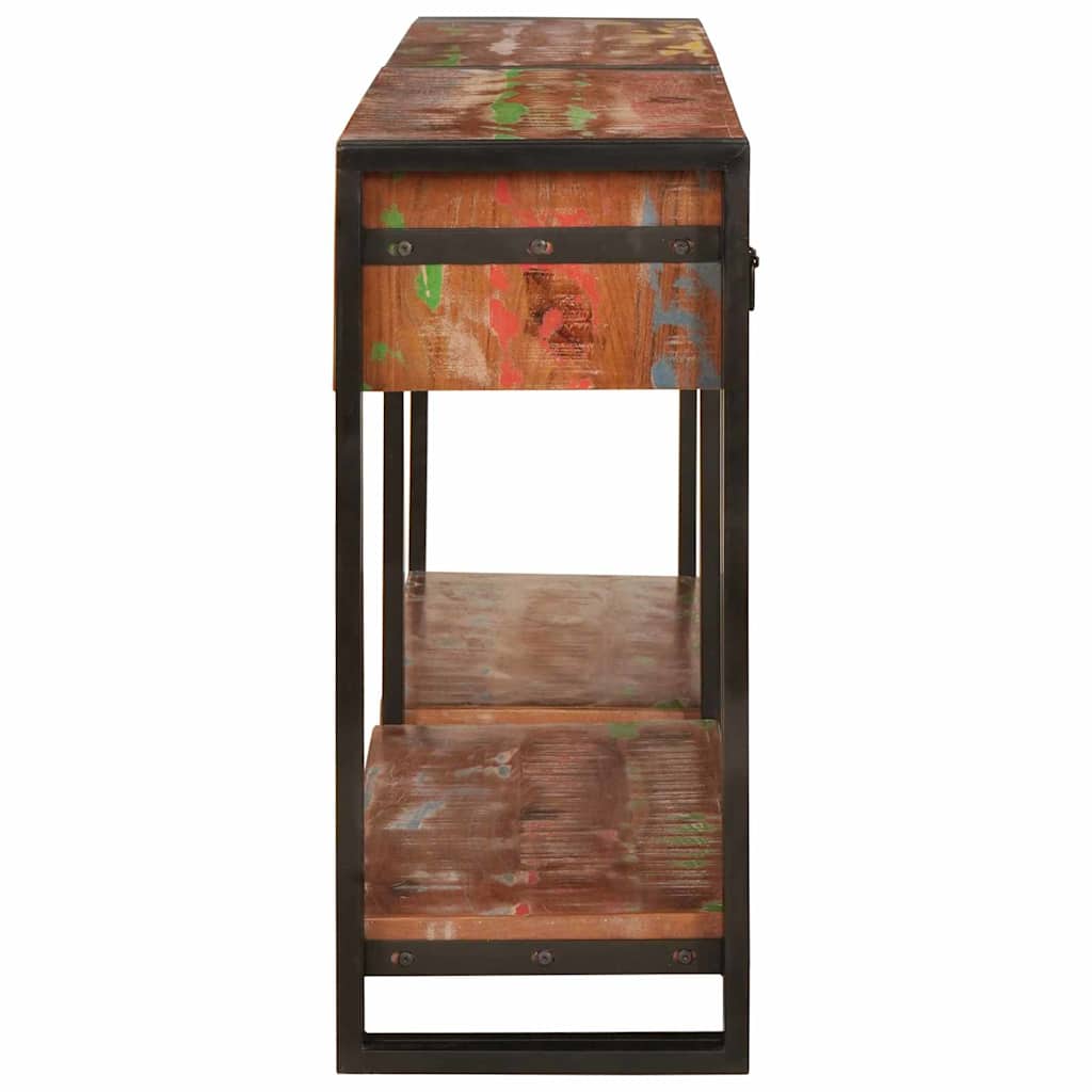 vidaXL Konsolen-Tische mit Regal 2 pcs Mehrfarbig 161 x 33 x 75 cm