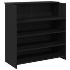 vidaXL Empfangstresen Schwarze Eiche 100 x 50 x 103,5 cm Holzwerkstoff
