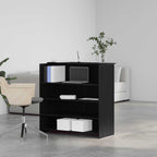 vidaXL Empfangstresen Schwarze Eiche 100 x 50 x 103,5 cm Holzwerkstoff