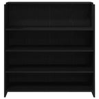 vidaXL Empfangstresen Schwarze Eiche 100 x 50 x 103,5 cm Holzwerkstoff