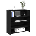 vidaXL Empfangstresen Schwarze Eiche 100 x 50 x 103,5 cm Holzwerkstoff