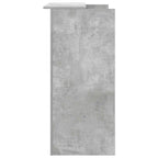 vidaXL Empfangstheke Betongrau 100x50x103,5 cm Holzwerkstoff