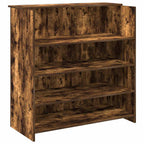 vidaXL Empfangstheke Räuchereiche 100x50x103,5 cm Holzwerkstoff