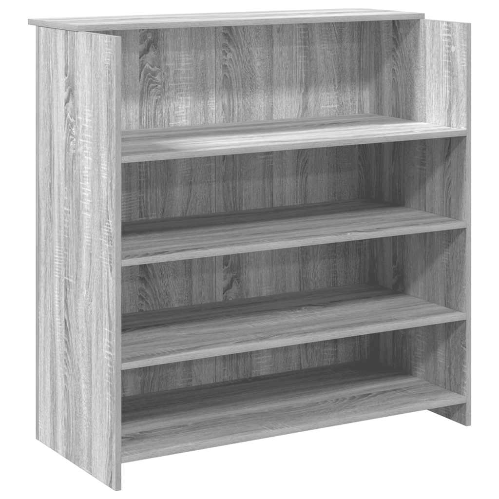 vidaXL Empfangstheke Grau Sonoma 100x50x103,5 cm Holzwerkstoff