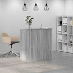 vidaXL Empfangstheke Grau Sonoma 100x50x103,5 cm Holzwerkstoff