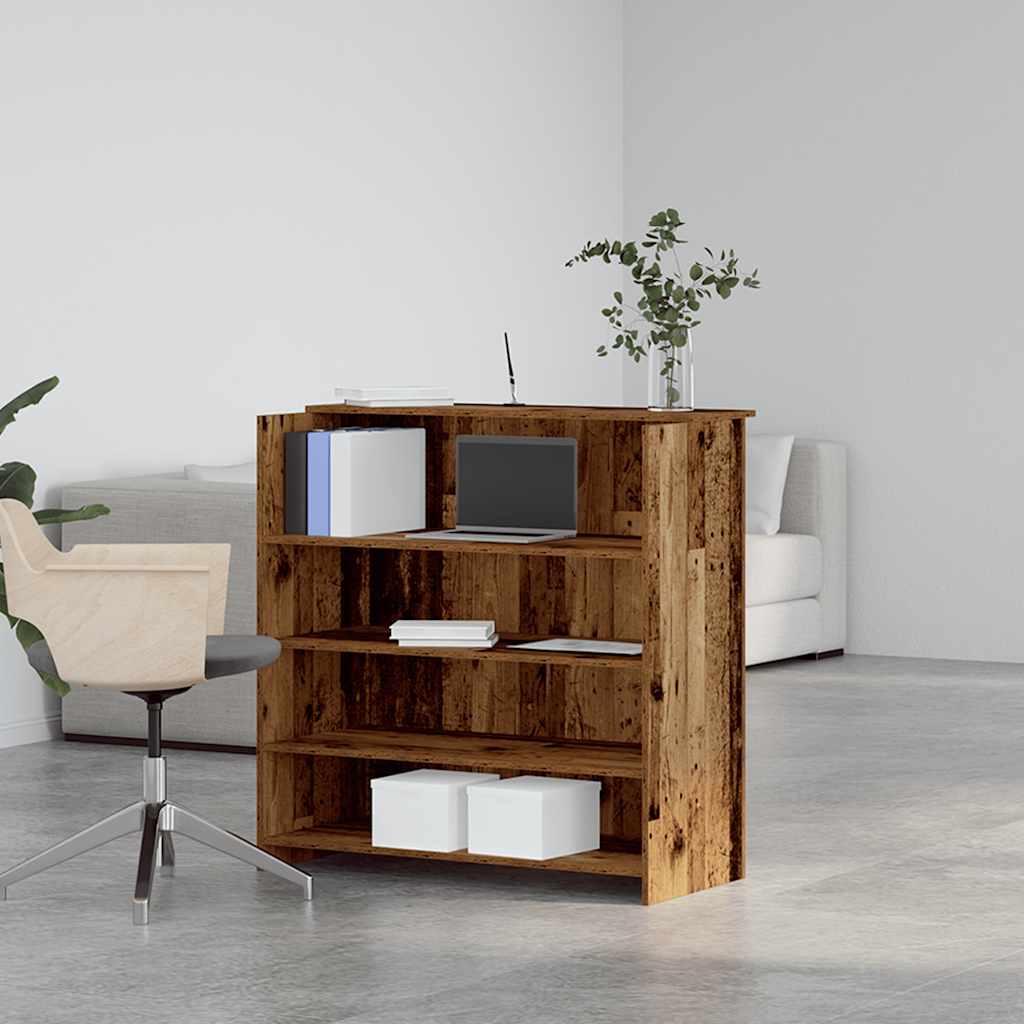 vidaXL Empfangstheke Altholz-Optik 100x50x103,5 cm Holzwerkstoff