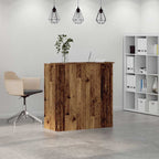 vidaXL Empfangstheke Altholz-Optik 100x50x103,5 cm Holzwerkstoff