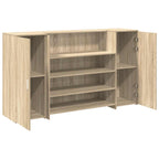 vidaXL Empfangstheke Sonoma-Eiche 180x50x103,5 cm Holzwerkstoff
