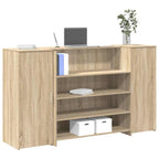vidaXL Empfangstheke Sonoma-Eiche 180x50x103,5 cm Holzwerkstoff