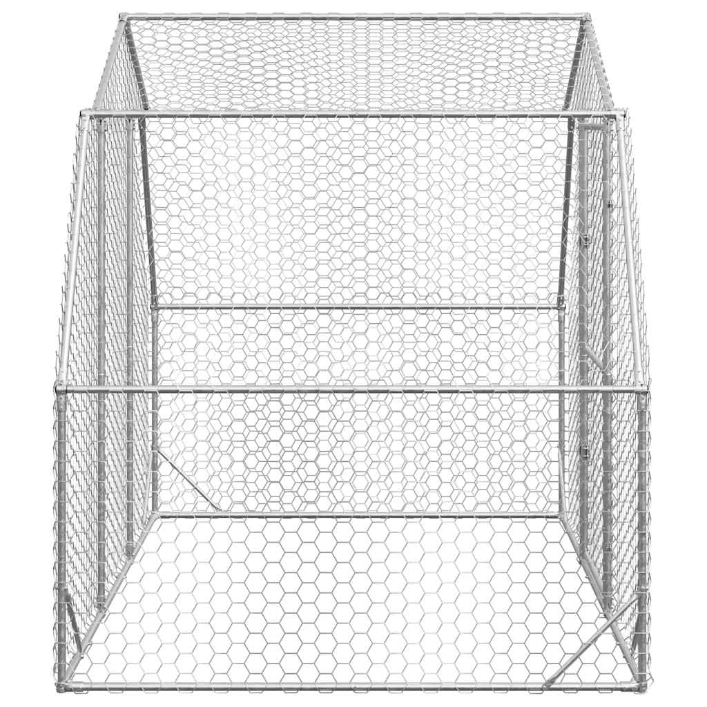 vidaXL Hühnerstall 2,5x2x2,25 m Verzinkter Stahl