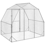 vidaXL Hühnerstall 2,5x2x2,25 m Verzinkter Stahl
