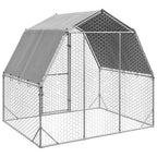vidaXL Hühnerstall mit Dach 2,5x2x2,25 m Verzinkter Stahl