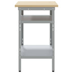 vidaXL Arbeitstisch Grau 100 x 55 x 85 cm Pulverbeschichteter Stahl