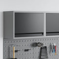 vidaXL Werkzeugschrank mit Speicher Schwarz und Grau 50 x 25 x 35 cm