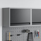 vidaXL Werkzeugschrank mit Speicher Schwarz und Grau 50 x 25 x 35 cm