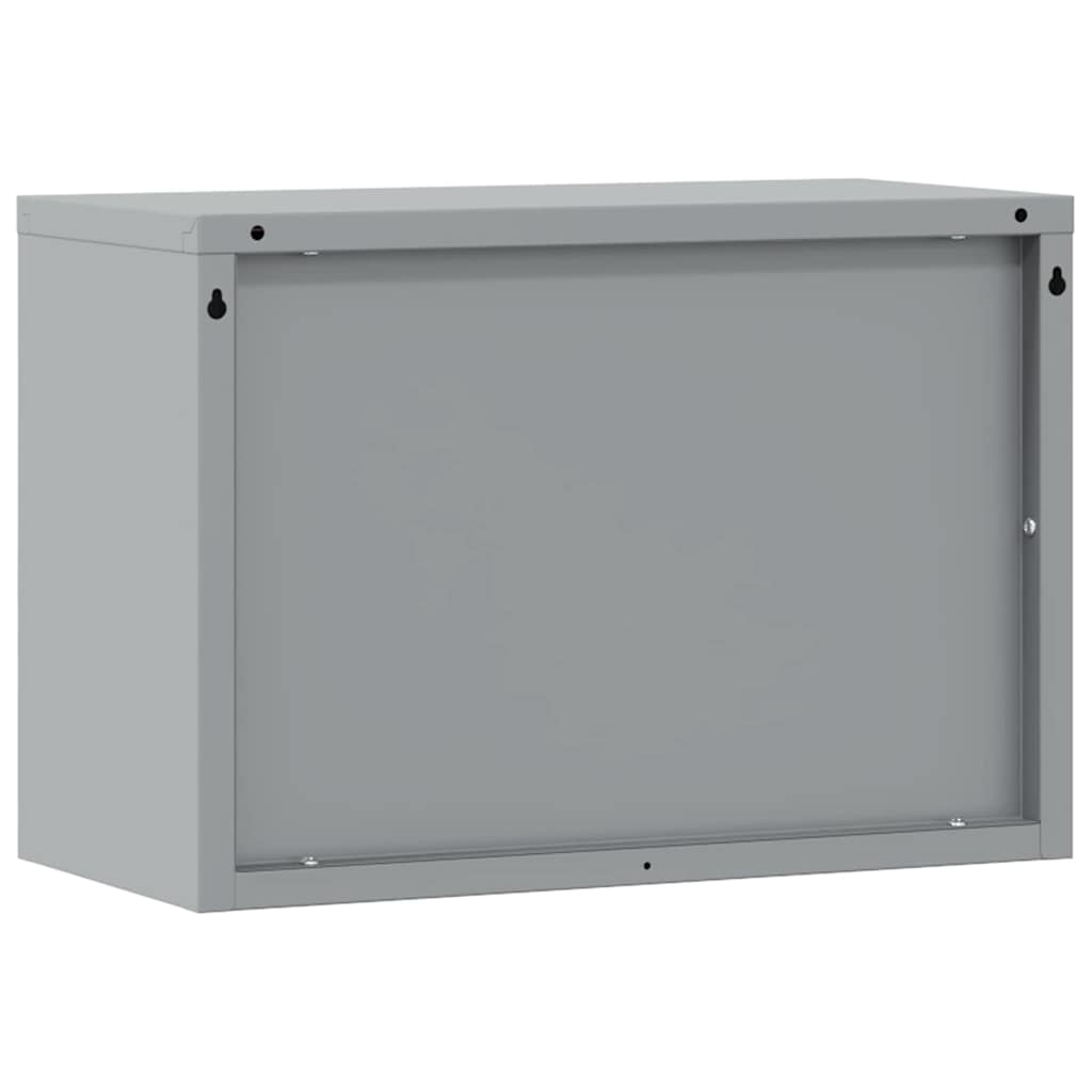 vidaXL Werkzeugschrank mit Speicher Schwarz und Grau 50 x 25 x 35 cm