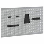 vidaXL Werkzeugwandpaneel 2 pcs Grau 100 x 1 x 60 cm