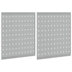 vidaXL Werkzeugwandpaneel 2 pcs Grau 100 x 1 x 60 cm