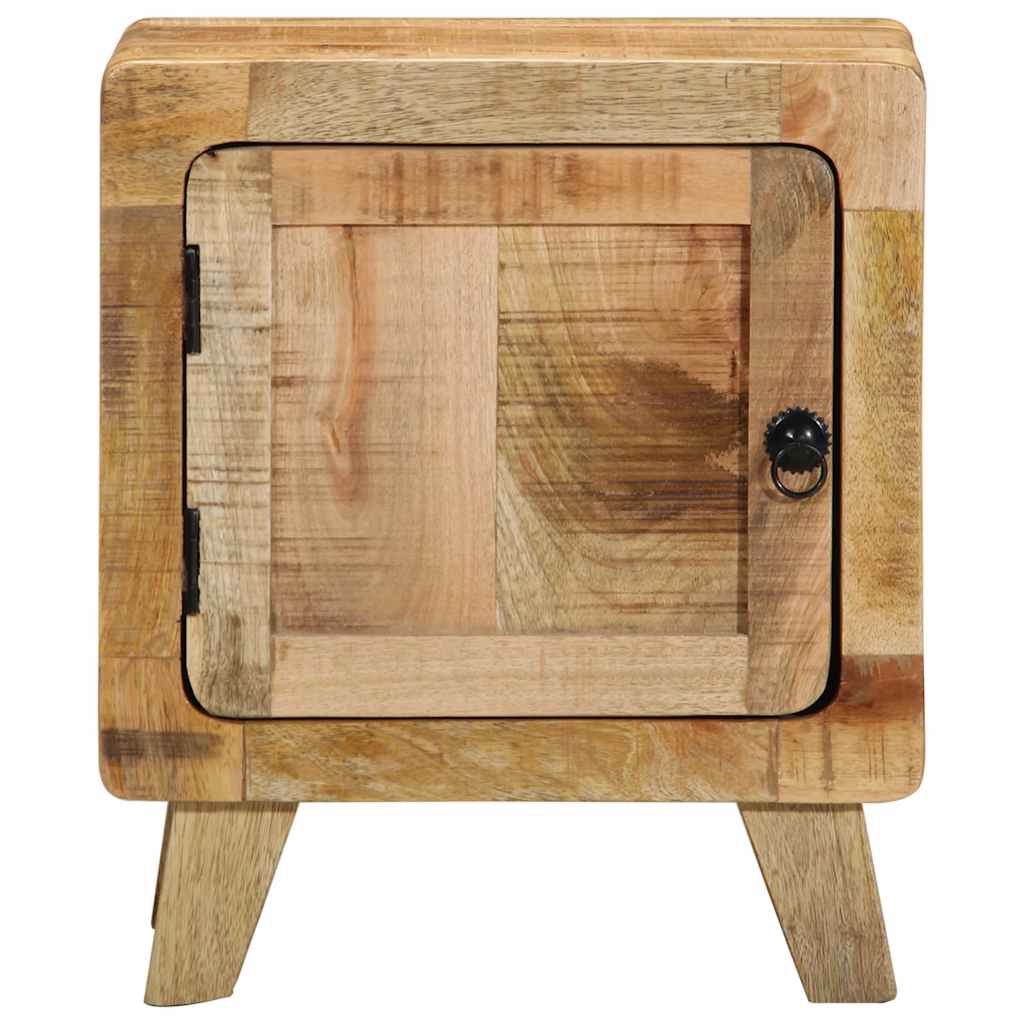 vidaXL Nachttisch 40x32x46 cm Raues Massivholz Mango
